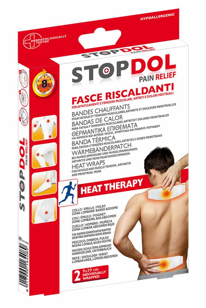 20 Cerotti Termici Autoadesivi M&H-24 – Calore Per 8 Ore Per Schiena, Spalle E Collo – 50°C
